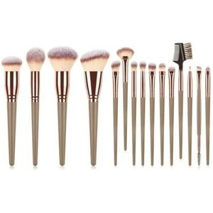 Nylon Make-upborstelset Kunstenaarschap Borstels Kabuki Poeder Borstel Oogschaduw Stippling Borstel Premium Synthetische Make-up Borstel Set Voor Contouring Concealer Foundation Poeder Oogschaduw