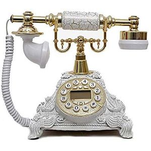 Rotary Dial - Antieke Retro Telefoon - Bianco - Vaste Lijn