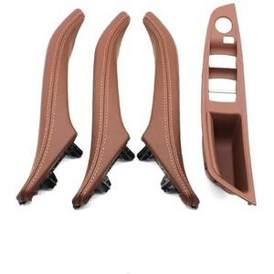 Auto Binnen Interieur Deurgrepen Set Handgrepen Voor De Passagiersdeur Van De Auto Voor BMW Voor5-serie F10 520 523 525 528 530 535 LHD RHD Bestuurderszijde Armsteun(RHD Brown 7pcs set)