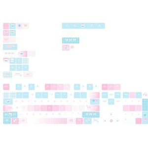 KUAIYIJU PBT Mechanische Toetsenbord Keycaps 131Keys Keycaps Mooie Cake Thema MOA Hoogte Warmte Gesublimeerd Set