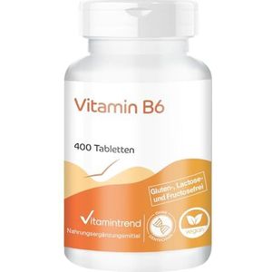 Vitamine B6 22,5mg - veganistisch - bulkverpakking - 400 tabletten | Vitamintrend®