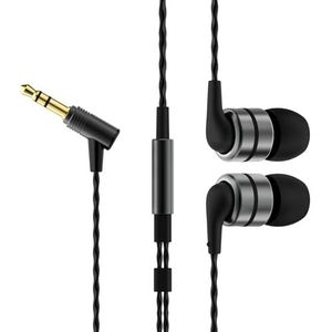 Soundmagic E80 In-Ear Hoofdtelefoon Oortelefoon Bedrade Oordopjes Geluidsisolerende Monitor HiFi, Geen Microfoon, Bass Geluid Comfortabele Fit Gunmetal