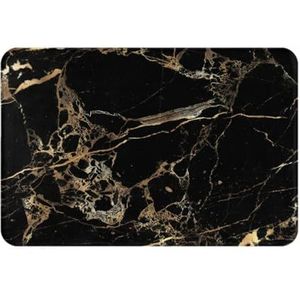 Marmer zwart goud, deurmat badmat antislip vloermat zachte badkamertapijten absorberend badkamerkussen 40x60 cm