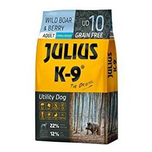 Julius K-9 Werkshond volwassenen, vrij van gluten, droog voering, per stuk verpakt (1 x 10 kg)