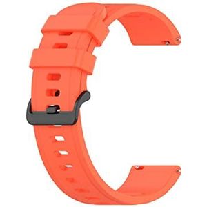 LUGEMA Nieuwe Sport Siliconen Horlogeband Compatibel Met Xiaomi Horloge Kleur Polsband Band Compatibel Met Mi Smartwatch Armband Vervangbare Accessoires 22mm (Color : Orange red, Size : For Mi watch
