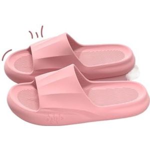 Sandalen, Comfortabele dames zomerpantoffels met dikke onderkant for thuisgebruik binnenshuis Slippers voor dames(Pink,41 EU)