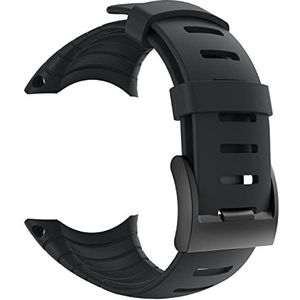 patrohoo Bandjes voor Suunto Core Strap, Rubber Vervanging Horlogeband voor Suunto Core SS014993000, zwart