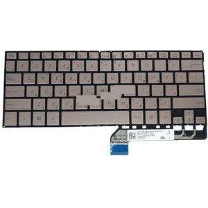 Hebreeuws toetsenbord met achtergrondverlichting voor ASUS UX360 UX360U UX360UA C4160T Q324UA 0KNB0-2626HE00 352HE13 zwart goud(Hebrew Silver)
