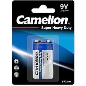 Camelion 10200122 Super Heavy Duty batterijen 6F22 9 volt blok/1 stuk