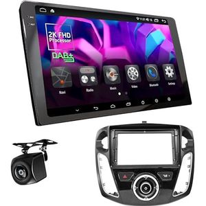 UGAR Compatibel voor FORD Focus 2011+ 9 Inch Android 14 DSP 8GB+128GB DAB+ Autoradio 2K Full HD Touchscreen GPS Navigatie