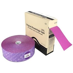 Nasara Originele kinesiologie Physio XXL tape voor sport en geneeskunde, rol grootte 5cm x 32m, lila