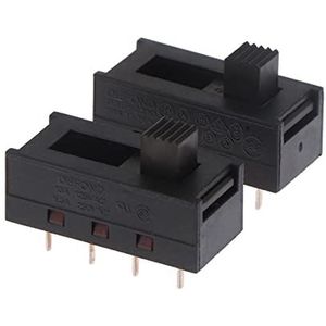 2 stuks 2310 puntige pennen 8 voet 3 rijen 10A250V tuimelschakelaar schuifschakelaar zwart schakelaar voor haardroger