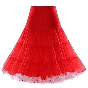 50's Petticoat Onderrok Retro Vintage Swing 1950's Rockabilly Wit, Zwart 14 Kleuren