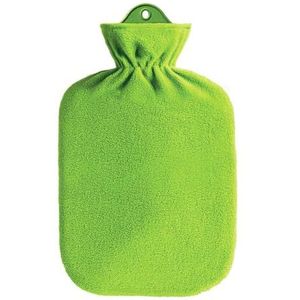 Fleecehoes - Kunterbont - Wit - Met 2,0 l Warmwaterkruik