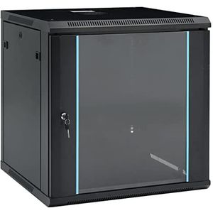 Kleur: Zwart-12U wandgemonteerde netwerkkast 19 IP20 600x600x640 mm