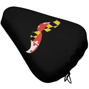 Maryland Vlag Snor Waterdichte Fiets Seat Cover Fietsen Zitkussen Cover Met Trekkoord Wasbare Protector