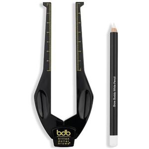 billion urine brows 2-delige wenkbrauw Buddy Contour Stencil Microblading Kit voor symmetrische wenkbrauwen, zwart
