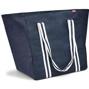 achilles Grote strandtas XXL familie met ritssluiting – badtas XXL familie 100 l – opvouwbaar en vuilafstotend – zwembad �– blauw – 75 x 32 x 46 cm