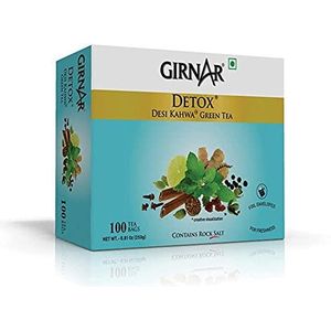Girnar Detox Green Tea (Desi Kahwa) (100 theezakjes)