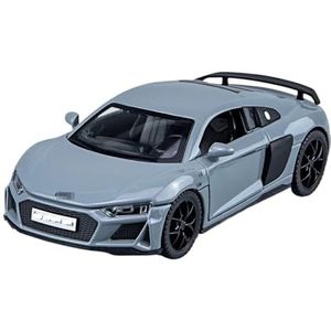 Gegoten lichtmetalen automodel Voor R8 1:32 Auto Legering Speelgoed Model Diecasts Voertuig Sport Auto Verjaardagscadeautjes (Color : Grey)