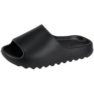 BDWMZKX Slippers Coconut Slippers, Summer Couple Home Slippers, Men's Slippers, Trendy Outdoor Wear, Non-slip Slippers-black-36 37