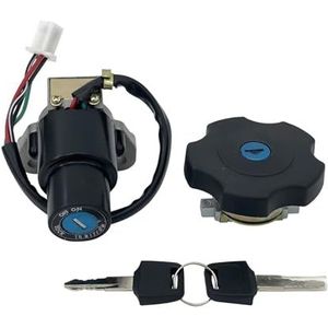Voor FZR250 1987 1988 FZR600 1989 1990 1991 1992 1993 FZR40 1988-1990 Contactslot Brandstoftankdopdeksel Slot Sleutelset Motorfiets Contactslot