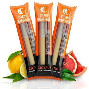 Cigtrus Rookloze luchtinhalator - tabaksvrij, nicotinevrij en niet-elektrisch | Hulp voor orale fixatie | Gewoonte vervangen ademstok | (Rood)