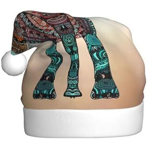 MYGANN Leuke Olifant Unisex Kerst Hoed Voor Thema Party Kerst Nieuwjaar Decoratie Kostuum Accessoire