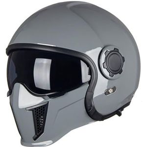 Volledige Gezichtsmotorhelm Met Vizier Modulaire Helm DOT/ECE Goedgekeurde Crashhelmen Straattouring Motorhelm Voor Mannen En Vrouwen F,M/53-54CM