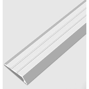 Drempelstrip, Vloerovergangsstrip Aluminiumlegering Overgangsstrip Helling for vloer naar tapijt, Textuurrandbalk/Kantenreductiekap, Metalen scheidingsstrip for binnen(Silver)