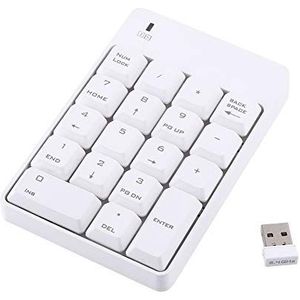 Numeriek Toetsenbord - Draadloos - USB - Wit - 18 Toetsen