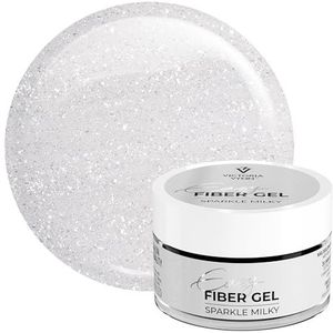 Victoria Vynn Sprankelende UV/LED Builder Gel Easy Fiber Gel voor Nagelmanicure Glitters (Melkachtig Sprankelend, 50ml)