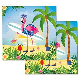 Folat - Flamingo Servetten 33x33cm - 20 stuks