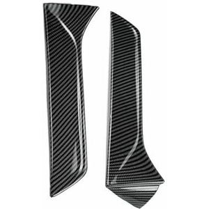 Auto achterdakspoiler Voor Seat Voor Leon 5F FR Mk3 MK3.5 2012-2021 Achterruit Zijspoiler Vleugel Canards Splitter Zwart/Koolstofvezel Achterspoiler vleugel lip(Carbon look)