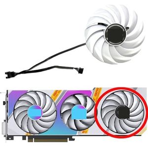 Voor COLORFUL voor GeForce RTX2060 12GB iGame Ultra OC White grafische kaart vervangende ventilator(Right fan)