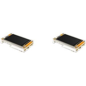 Haopeuk 2 x acrylbehuizing voor 2,8 scherm ESP32 ontwikkelingsplaat LCD-TFT-module met touch-WROOM-beschermhoes