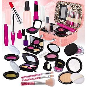 STAY GENT Pretend Kinderschminkset voor meisjes, make-upset voor kinderen op rol, spelen, cosmeticatas, meisjes, speelgoed, geschenken, verjaardag, Kerstmis vanaf 3 jaar (geen echte make-up)