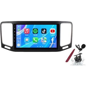 Android 14 Autoradio Sat Navi voor VW Sharan (2012-2018) 9 Inch Touchscreen Multimedia Speler met Draadloze Carplay GPS Navigatie FM RDS Bluetooth 5G-WiFi SWC DSP,M120s