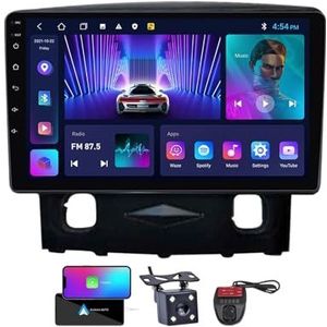 1.Android 13 Autoradio 9 Duim Touch Display Voor Ford Escape 1 2007-2012 Met Draadloze Carplay Android Auto/4G WiFi/FM RDS DAB+/Buletooth 5.0/Bediening op het stuur + Camera en DVR(NF-2)