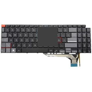 IT Hebreeuws laptoptoetsenbord met achtergrondverlichting voor ASUS, Vivobook, Pro 16X, OLED K6604 oranje ESC-toets 0KNB0-582JIT00(BROWN)