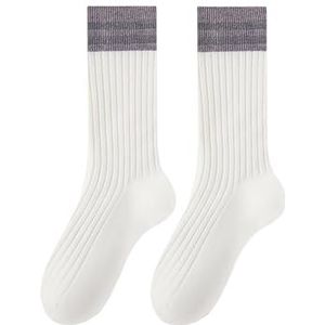 AHCover Verdikte halflange horizontale damessokken for kinderen Gekamd katoen Damessokken zonder botten Zweetabsorberende halflange sokken (Color : B)