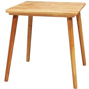 Prachtige massief houten salontafel, kleine vierkante tafel van rubberhout voor thuisgebruik, slaapkamer/vrijetijdstafel/onderhandelingstafel, balkon afternoon tea tafel/salontafel (Kleur: B, Maat: 48
