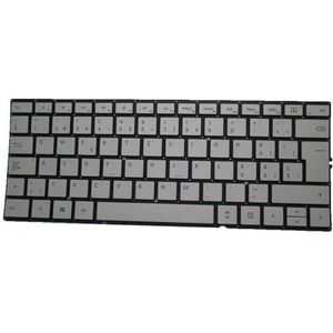 Toetsenbord voor Microsoft voor Surface Book 2st 15 1793 1813 voor Duits GR/VS/Japans JP/Verenigd Koninkrijk/Zwitsers SW Zilver MSM16G53US9528(Swiss SW)