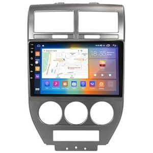 Android 13.0 Radio 2 Din Auto Stereo 10"" Touchscreen Autoradio Voor Jeep Compass 2007-2009 met Bluetooth/wifi/GPS Navigatie/FM Radio/Stuurwielbediening/AHD Omgekeerd Beeld (Size : M700S(8G+128G))