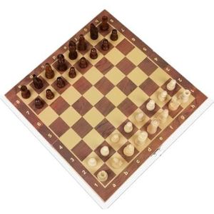 Internationaal Schaken Schaken Magnetisch houten schaakspel met opvouwbaar schaakbord met opbergvakken Reisschaakspel Schaakspel schaakspel reis