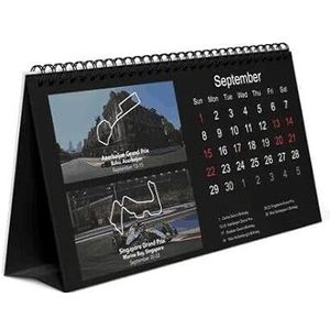 F1-kalender 2024, F1 bureaukalender voor F1-fans, grappig F1-raceschema 2024 kalendermaand te bekijken, huisdecoratie, bureaudecoratie