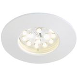 Briloner Leuchten LED-inbouwlamp, inbouwspot, dimbaar, geringe inbouwdiepte 3 cm, directe aansluiting 230 V, IP44
