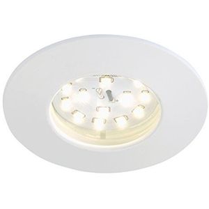 Briloner Leuchten LED-inbouwlamp, inbouwspot, dimbaar, geringe inbouwdiepte 3 cm, directe aansluiting 230 V, IP44