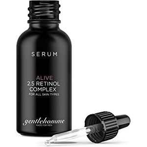Gentlehomme Retinol Gezichtsserum voor mannen, natuurlijk serum voor donkere vlekverwijderaar, voor gezicht, anti-rimpel, verstevigend serum voor alle huidtypen, 30 ml