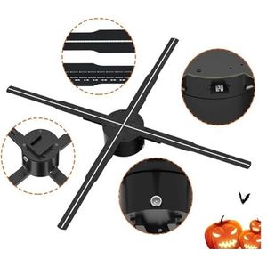 P65 HD 3D Hologram Fan Projector LED Teken Holografische Speler Ondersteuning Videowinkel Reclame Display Festival Licht